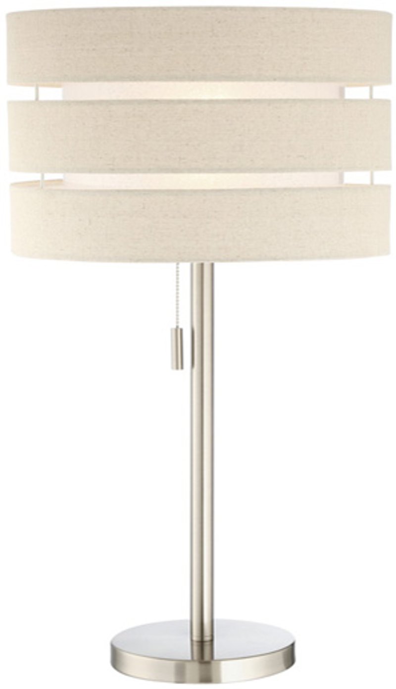 Brushed Nickel Table Lamp Design Ideas 27 Inch Brushed Nickel Table Lamp With Linen Shade Falan Rc