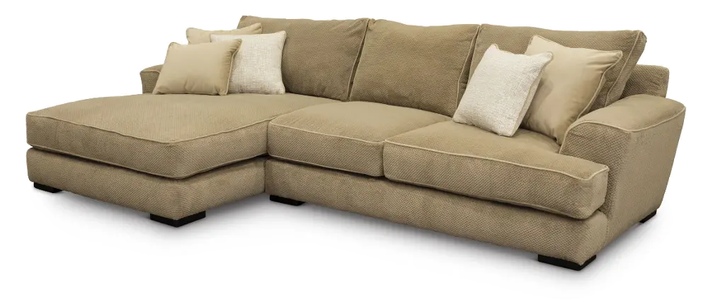 Beige 2 Piece Sectional Sofa with LAF Chaise - Baltic-1