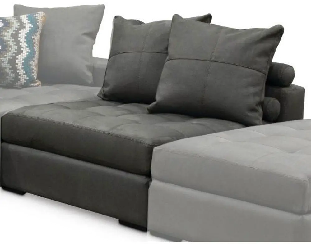 S002429XXX Contemporary Granite Gray Armless Lounge - Noah-1
