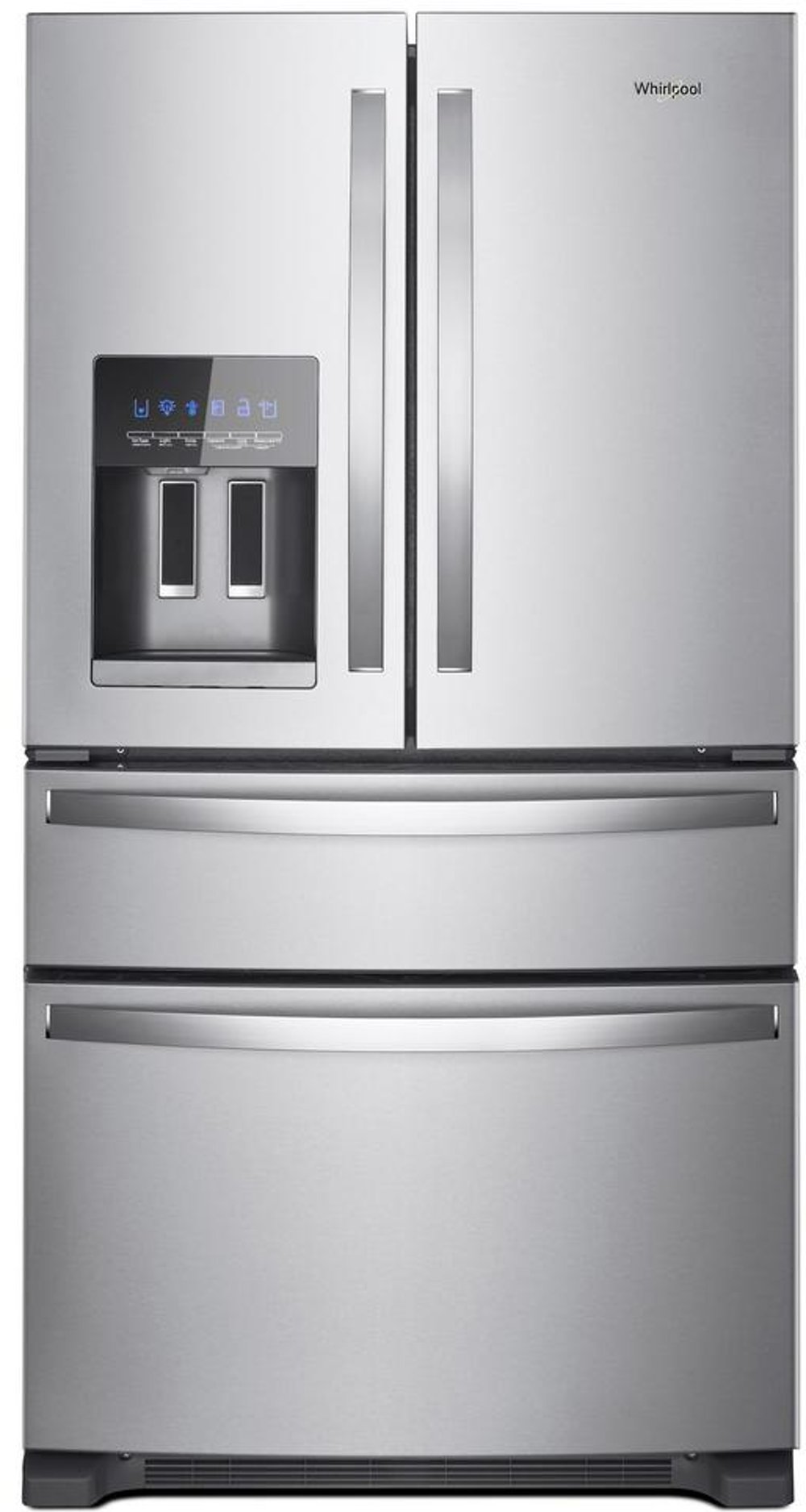 Whirlpool 36 Inch 4 Door French Door Refrigerator - 24.5 cu. ft., Fingerprint Resistant Stainless Steel