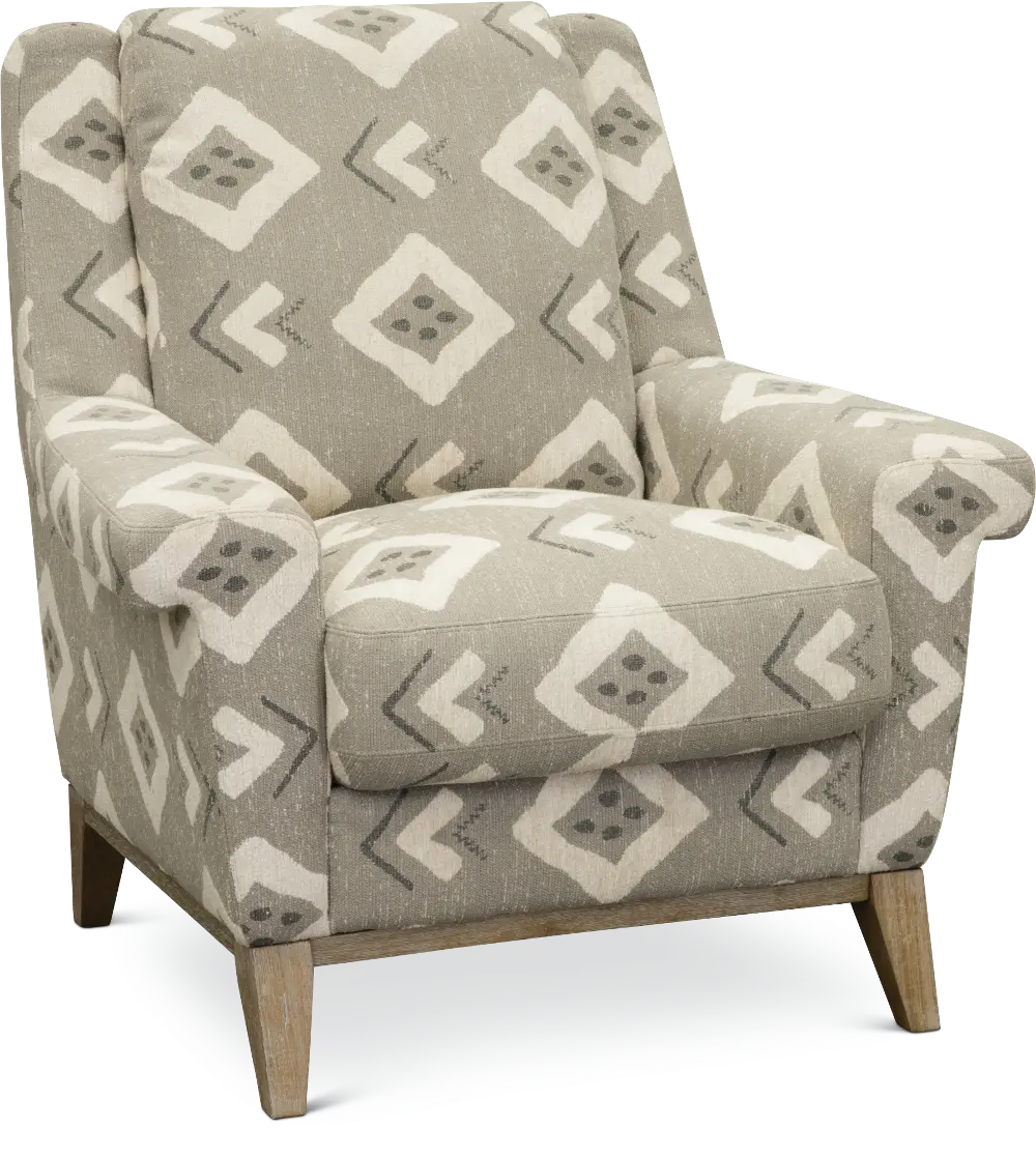 Casual Contemporary Flax Tan Accent Chair - Bowie-1