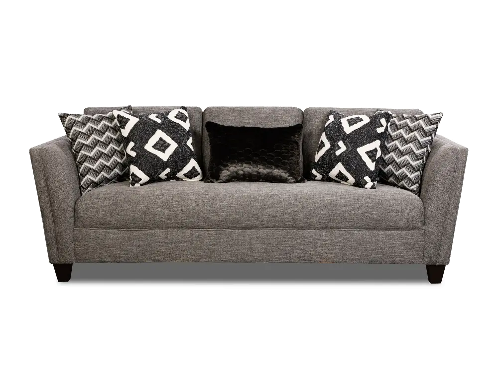 Modern Contemporary Gray Sofa - Carbon-1