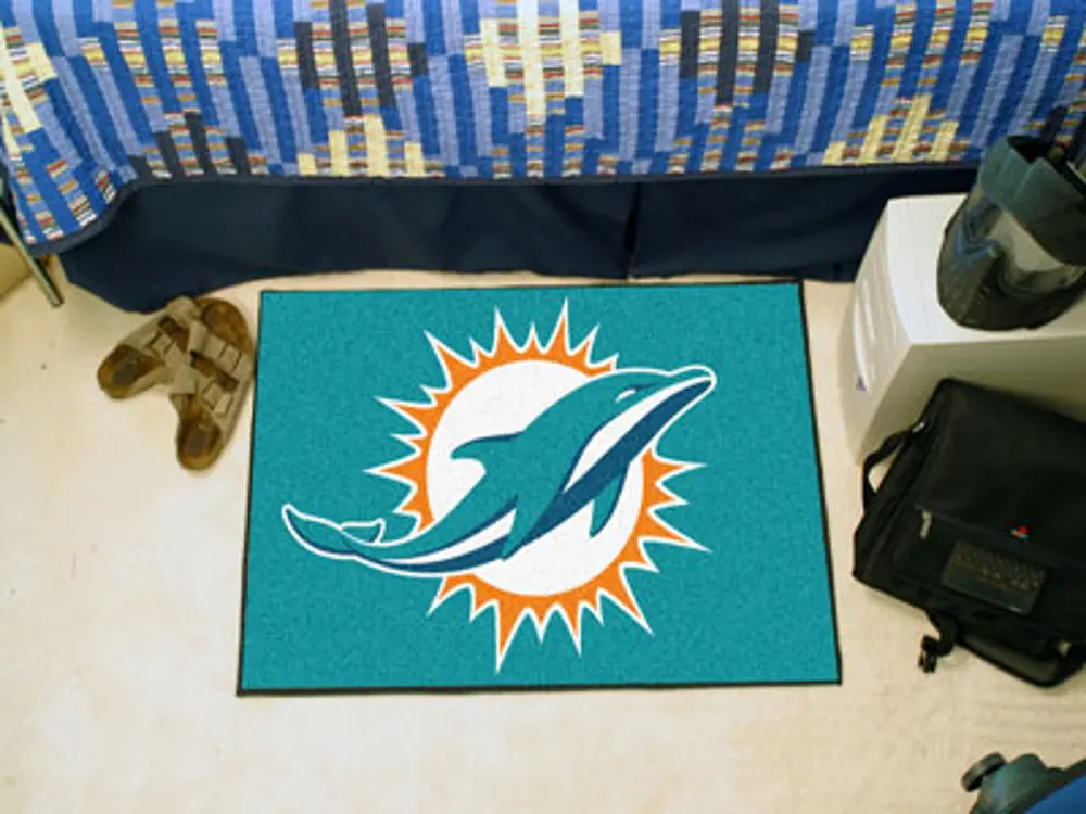 5793 2 x 3 X-Small Miami Dolphins Starter Rug-1