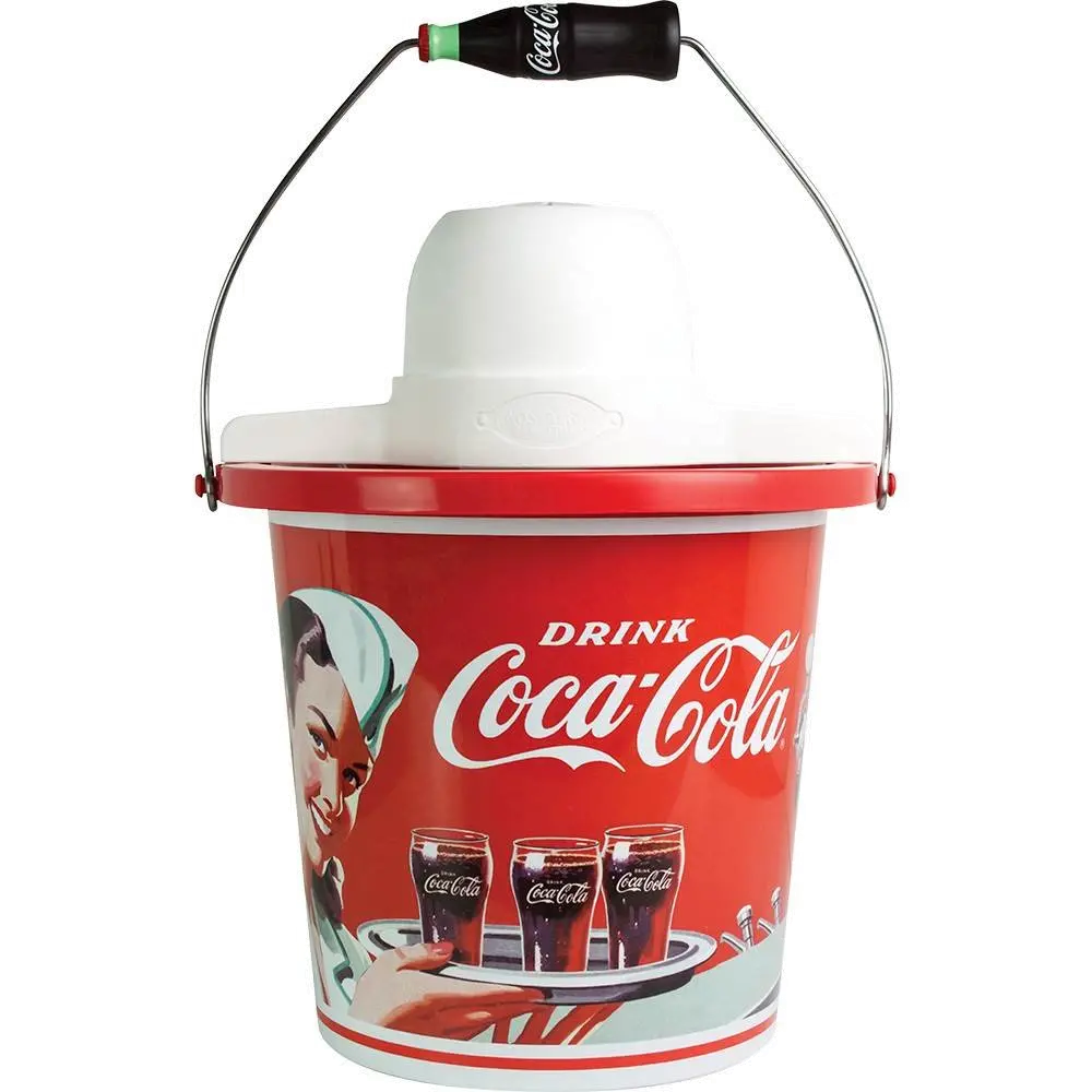Coca-Cola 4-Quart Electric Ice Cream Maker - Red-1