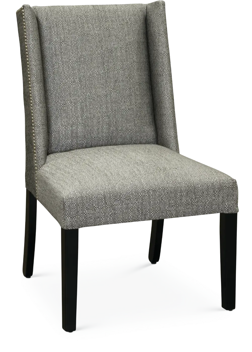 Graphite Gray Parsons Wing Upholstered Dining Chair-1