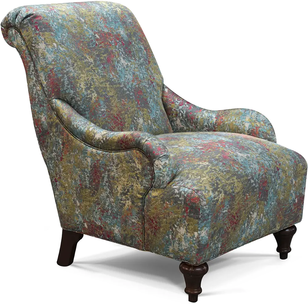 Traditional Multi Watercolor Accent Chair - Kelsey-1