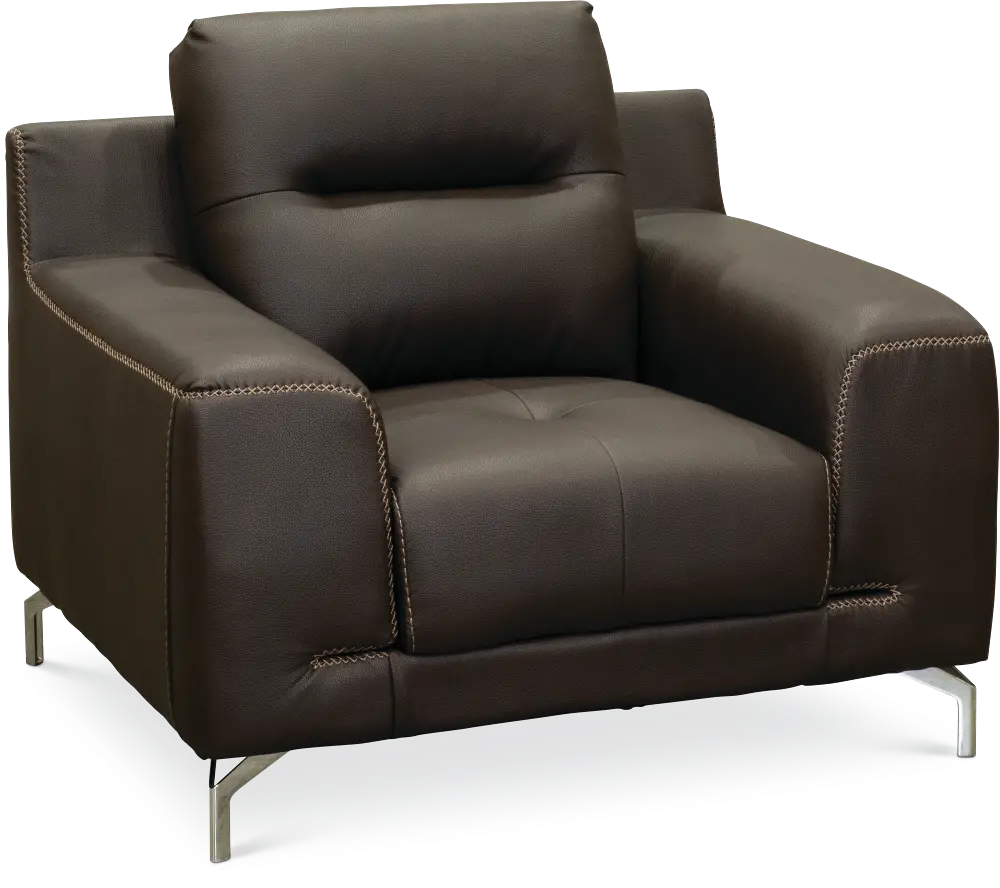 Contemporary Modern Brown Chair - Tyler-1