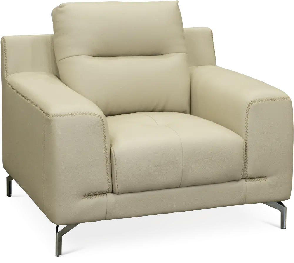 Contemporary Modern Cream Chair - Tyler-1