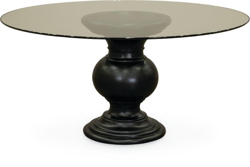 Round Glass Pedestal Dining Table, Round Glass Table Pedestal Base