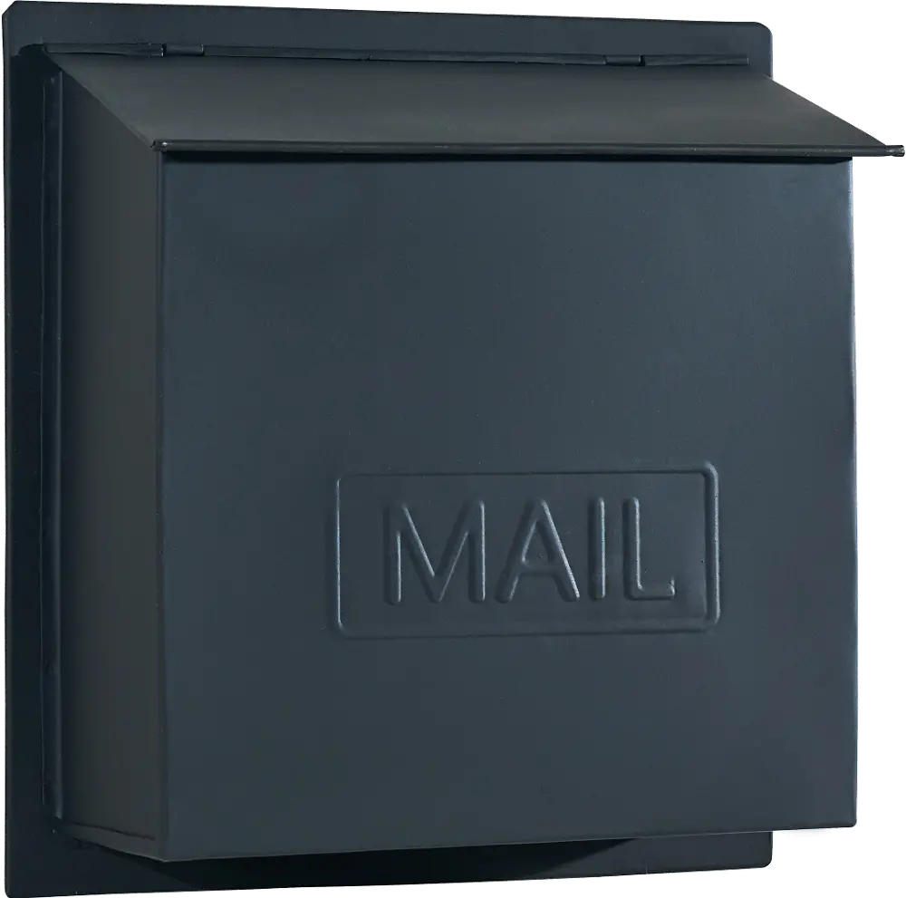 Magnolia Home Furniture Black Metal Mailbox-1