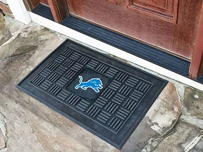 2 x 3 X-Small Detroit Lions Medallion Door Mat