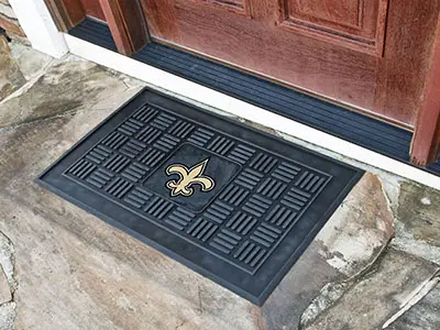 2 x 3 X-Small New Orleans Saints Medallion Door Mat