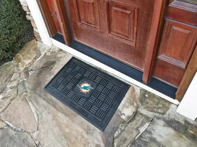 2 x 3 X-Small Miami Dolphins Medallion Door Mat