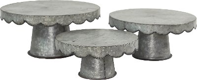 cake stand white metal