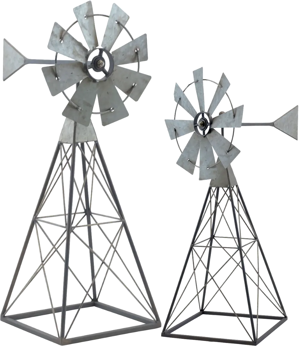 24 Inch Metal Windmill Sculpture-1