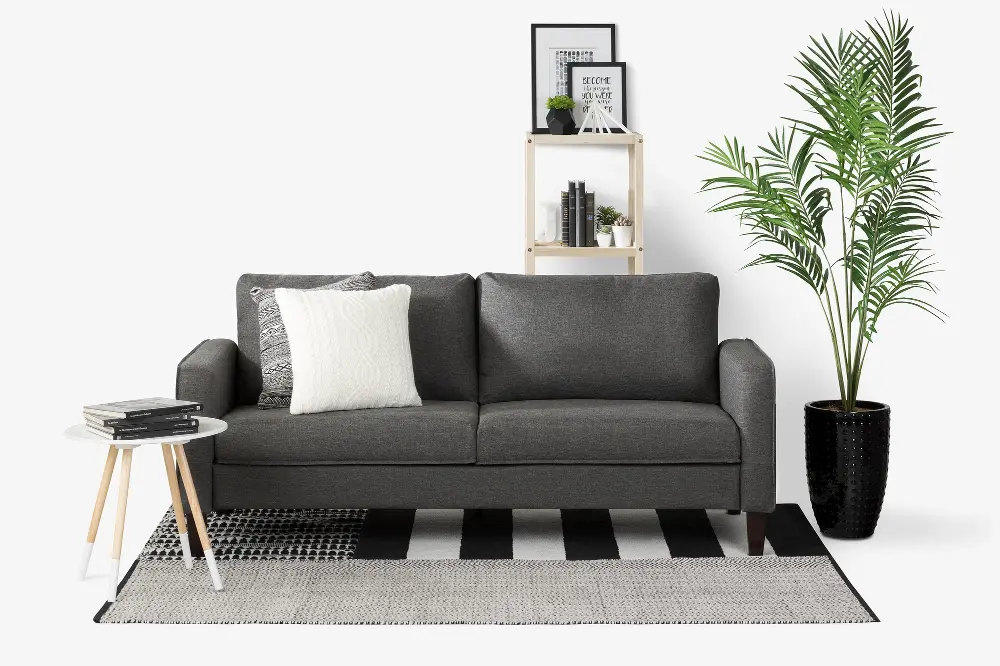 100298 Charcoal Gray Sofa - Live-it Cozy-1