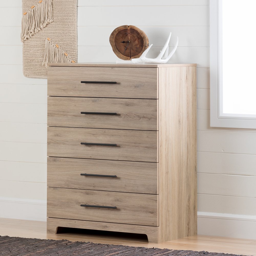 Photos - Dresser / Chests of Drawers South Shore Rustic Oak Chest of Drawers - South Shore 11309