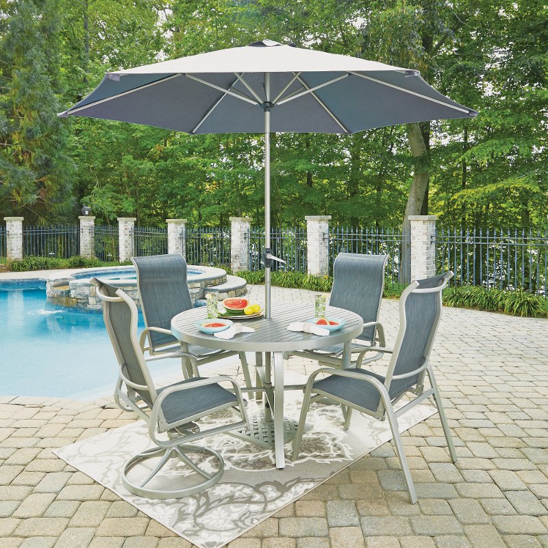 7 Piece Round Outdoor Patio Dining Set South Beach Rc Willey 7 Piece Round Outdoor Patio Dining Set South Beach