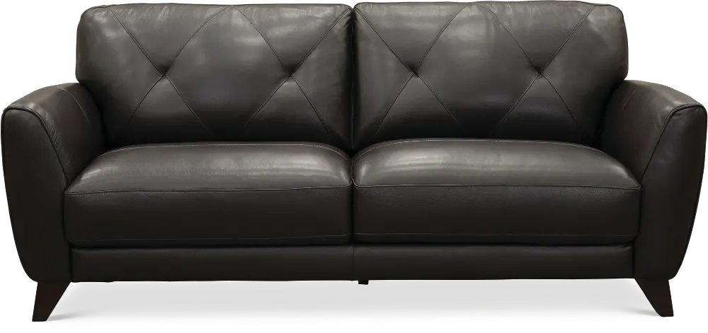 Modern Dark Brown Leather Sofa - Colours-1