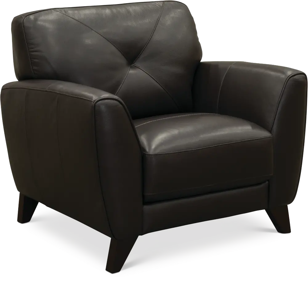 Modern Dark Brown Leather Chair - Colours-1