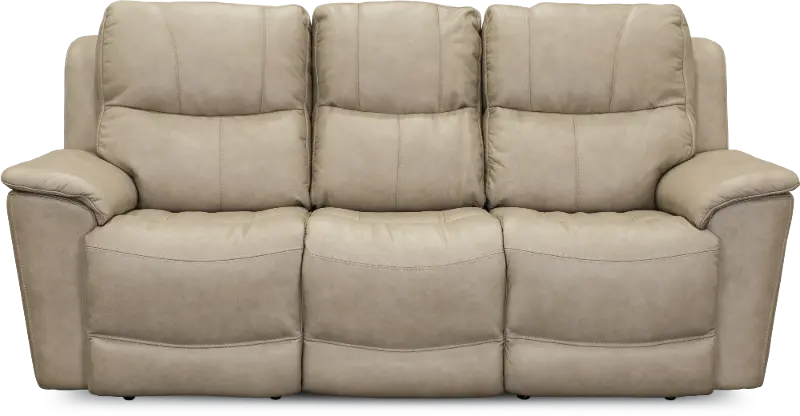 Ice White Leather Match Power Reclining, White Leather Power Reclining Sofa Set