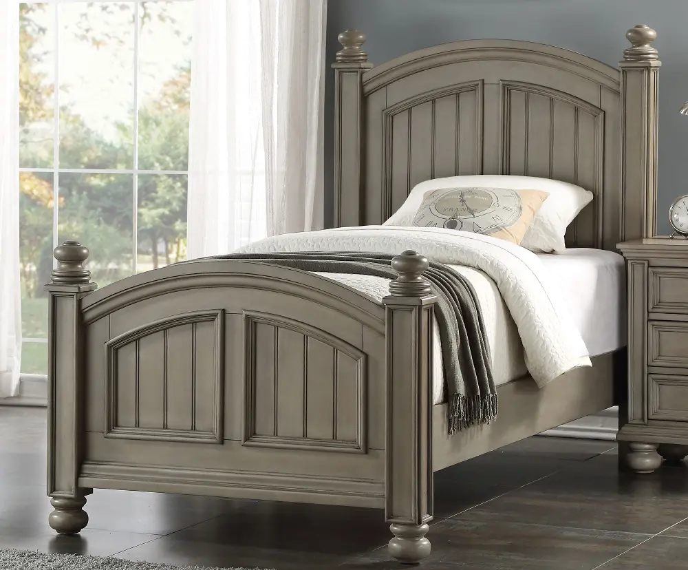 Barnwell Gray Twin Bed-1
