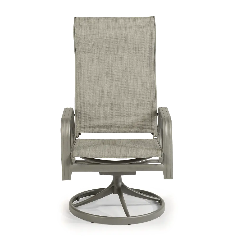 5702-55 Gray Sling Swivel Outdoor Patio Rocking Chair - Daytona-1