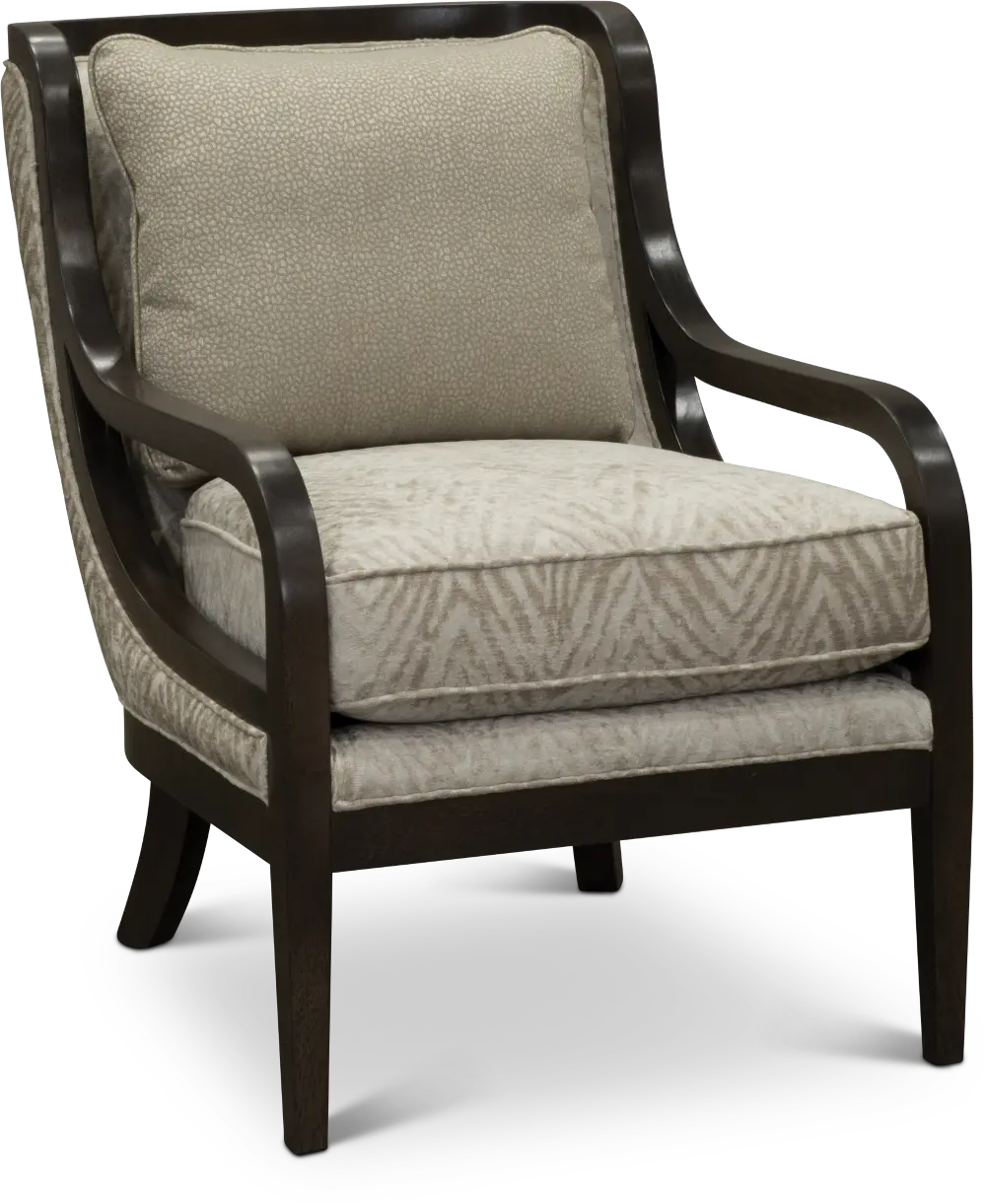 Transitional Champagne Accent Chair - Benson-1