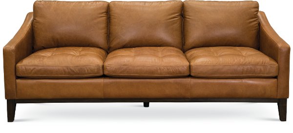 Living Room Furniture Couches Sectionals Tables Searching Mid Century Modern Chestnut Brown Leather Sofa Monza