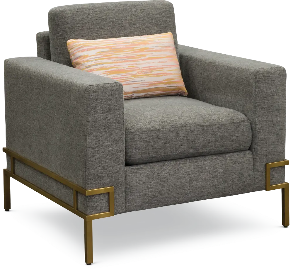 Contemporary Modern Gray Chair - Quentin-1