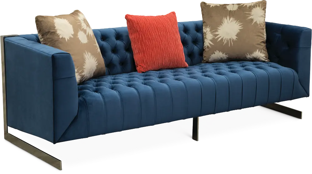 Modern Contemporary Indigo Blue Sofa - Lorimer-1