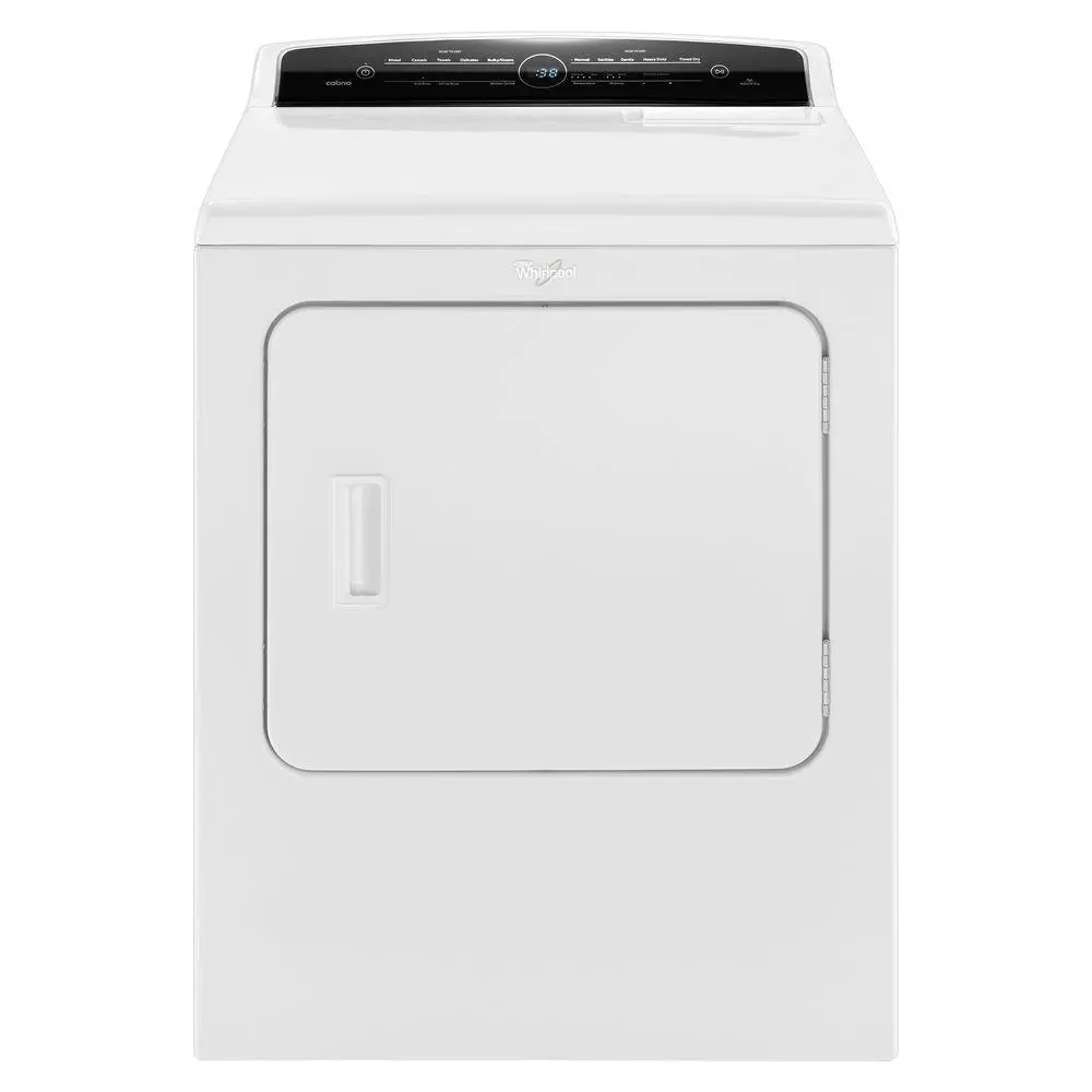WED7000DW Whirlpool 7.0 cu.ft Top Load HE Electric Dryer with Advanced Moisture Sensing, Intuitive Touch Controls - White-1