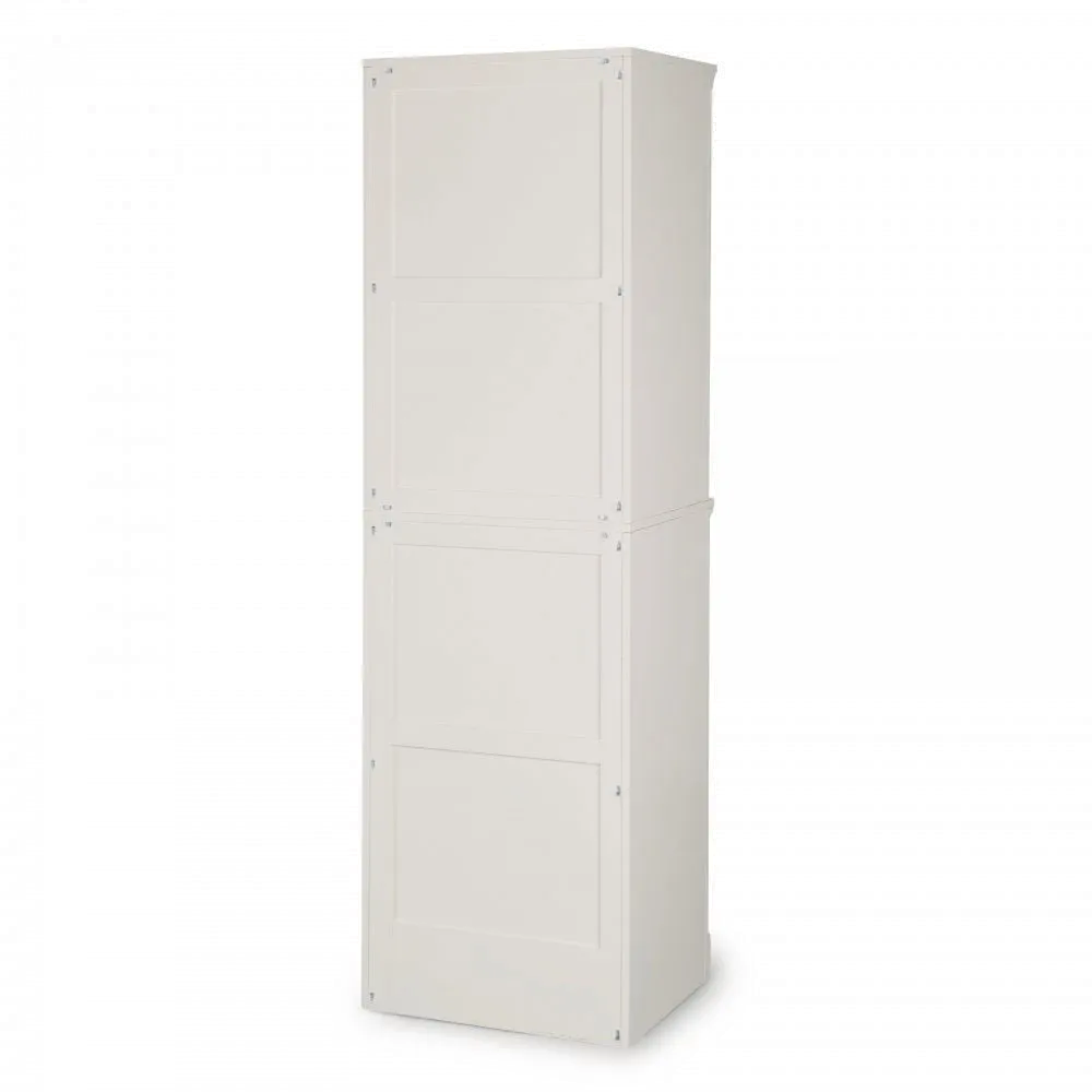 5530-76 Naples Classic White Closet Wall Shelf Unit-1