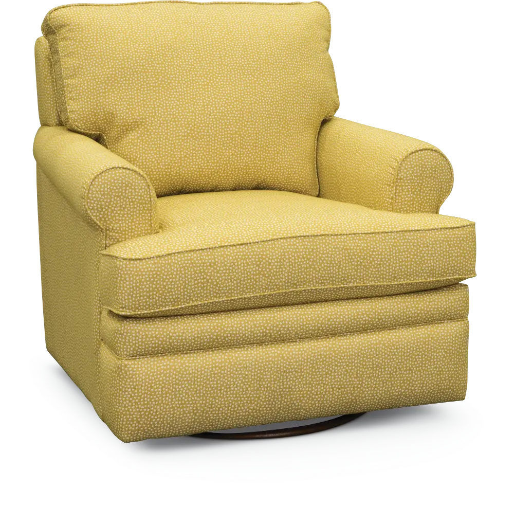 225-462/F150045 Yellow Zest Swivel Glider Accent Chair - Roxie-1