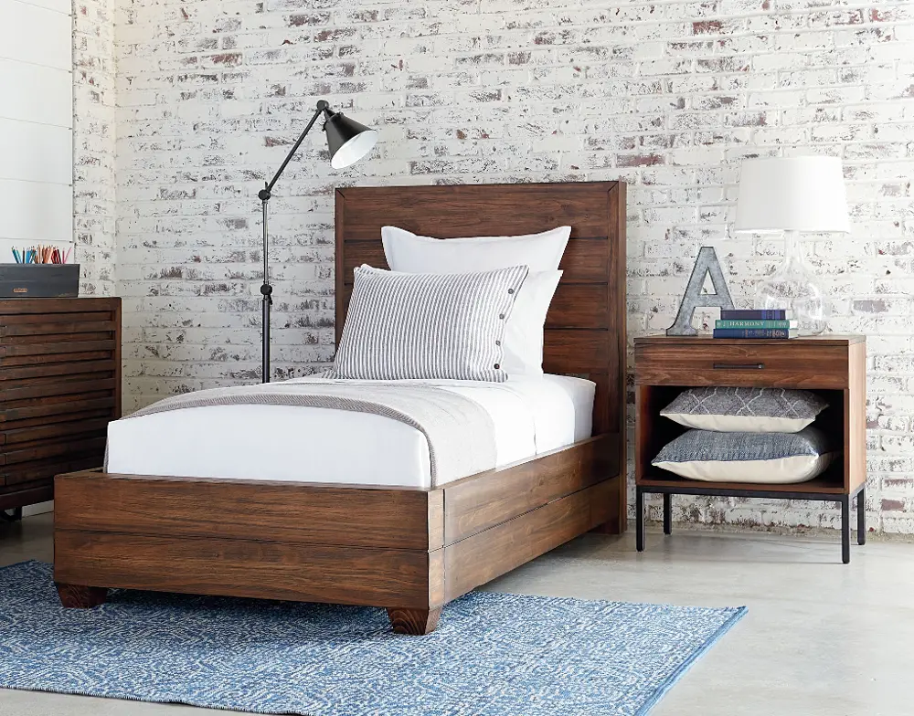 Magnolia Home Furniture Brown Twin Bed - Framework-1