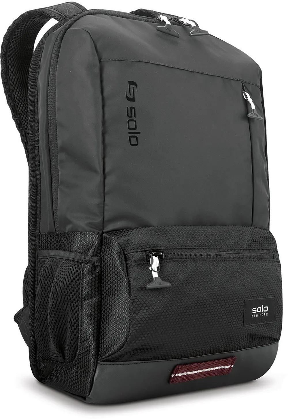 VAR701-4 BLACK Black Draft Laptop Backpack - Varsity-1