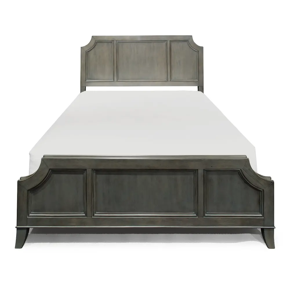 5436-500 Classic Contemporary Gray Queen Bed - 5th Avenue-1