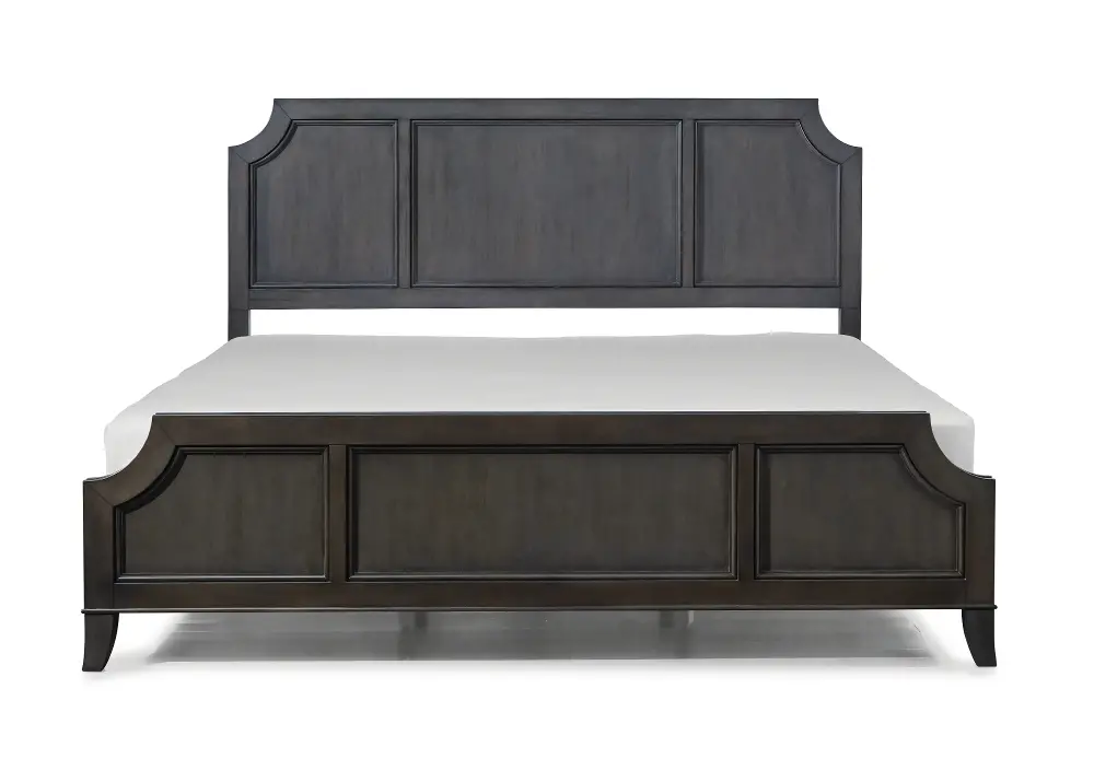 5436-600 Classic Contemporary Gray King Bed - 5th Avenue-1
