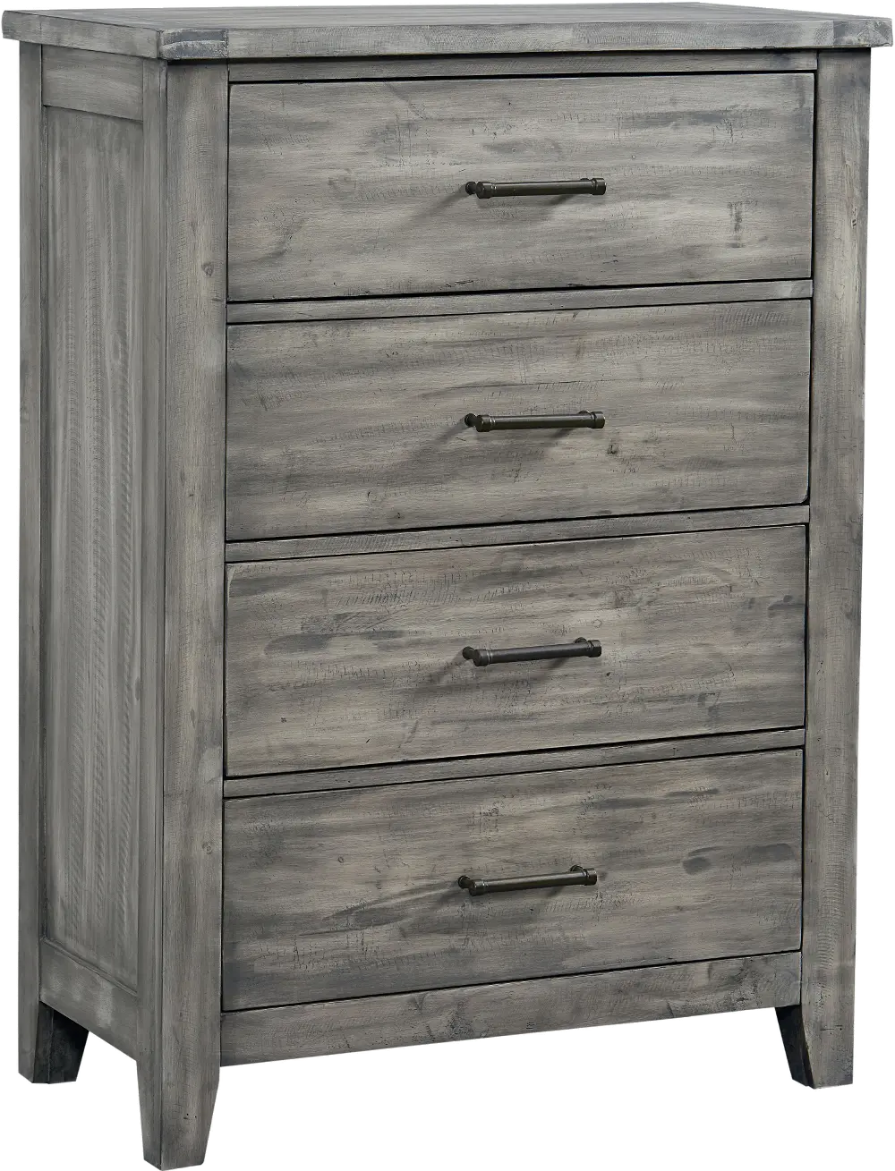 Rustic Casual Gray Youth Chest of Drawers - Nelson-1