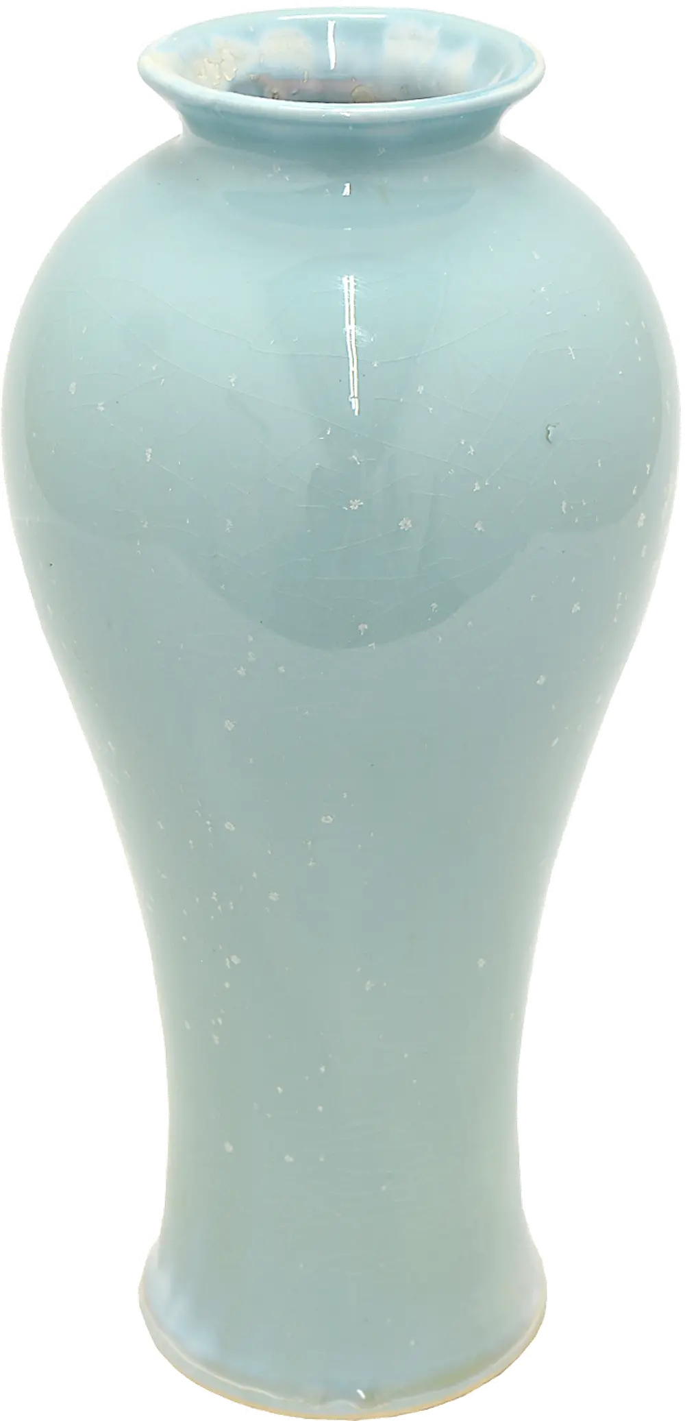 14 Inch Green Ceramic Vase-1