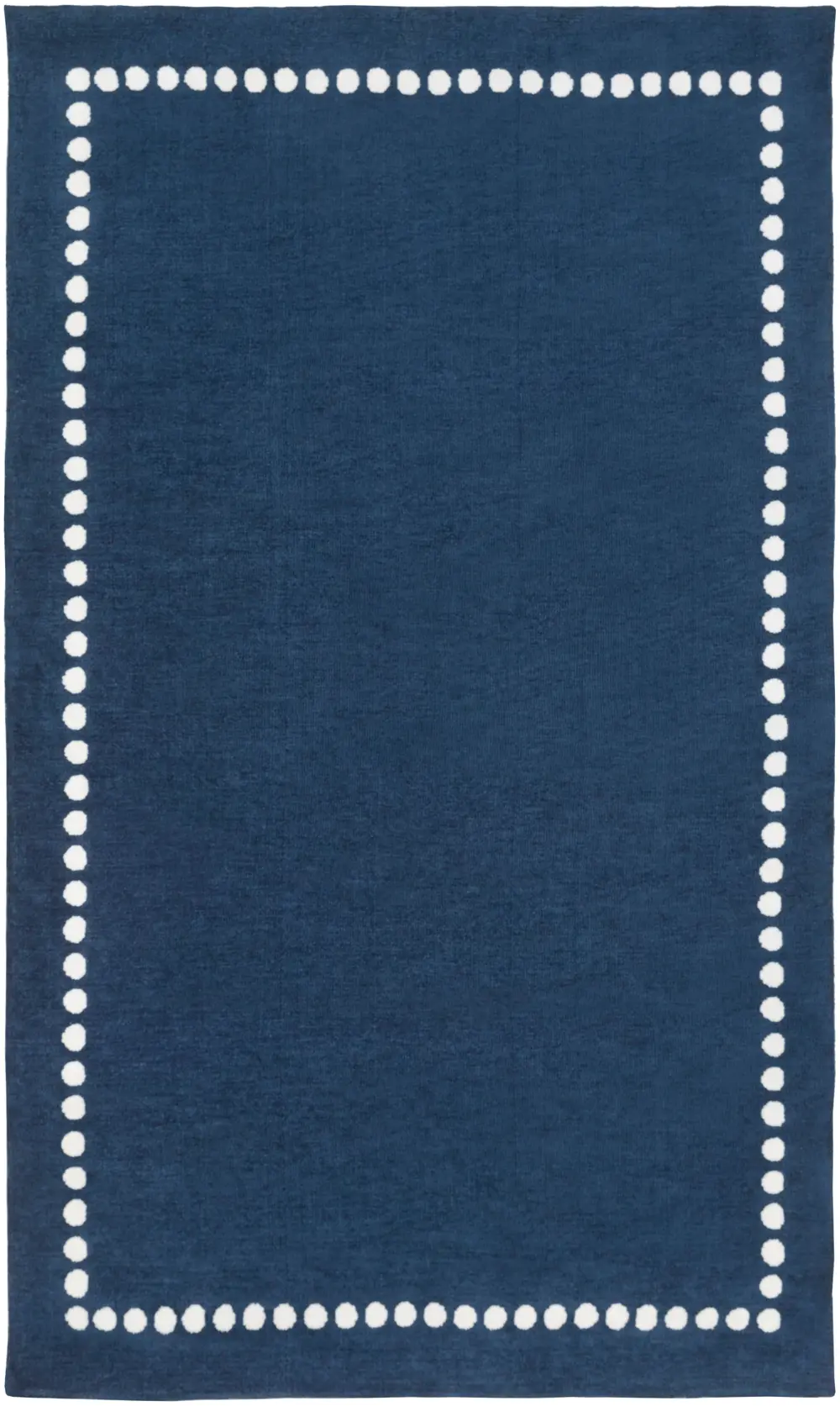 2 x 3 X-Small Navy Blue and Cream Kids Area Rug - Abigail-1