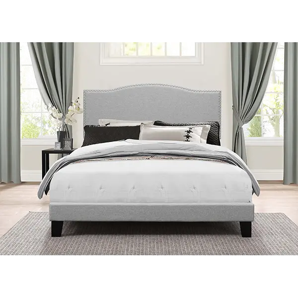 Kiley Glacier Gray Full Upholstered Bed-1