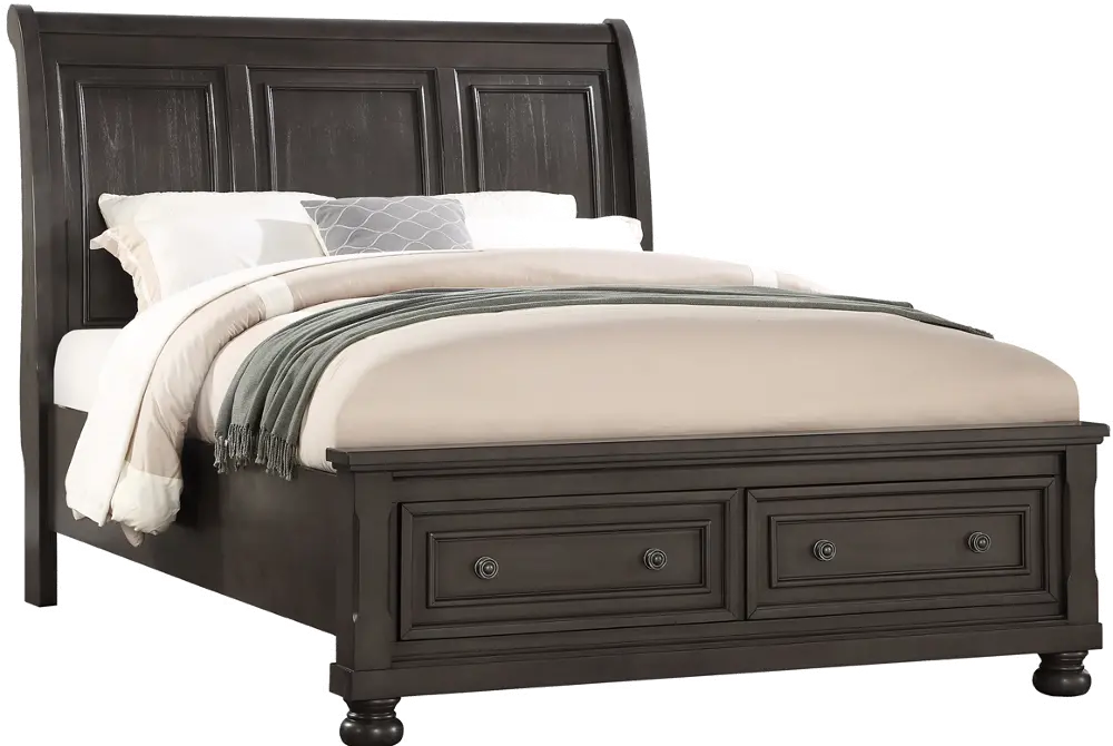 Stella Gray Queen Storage Bed-1