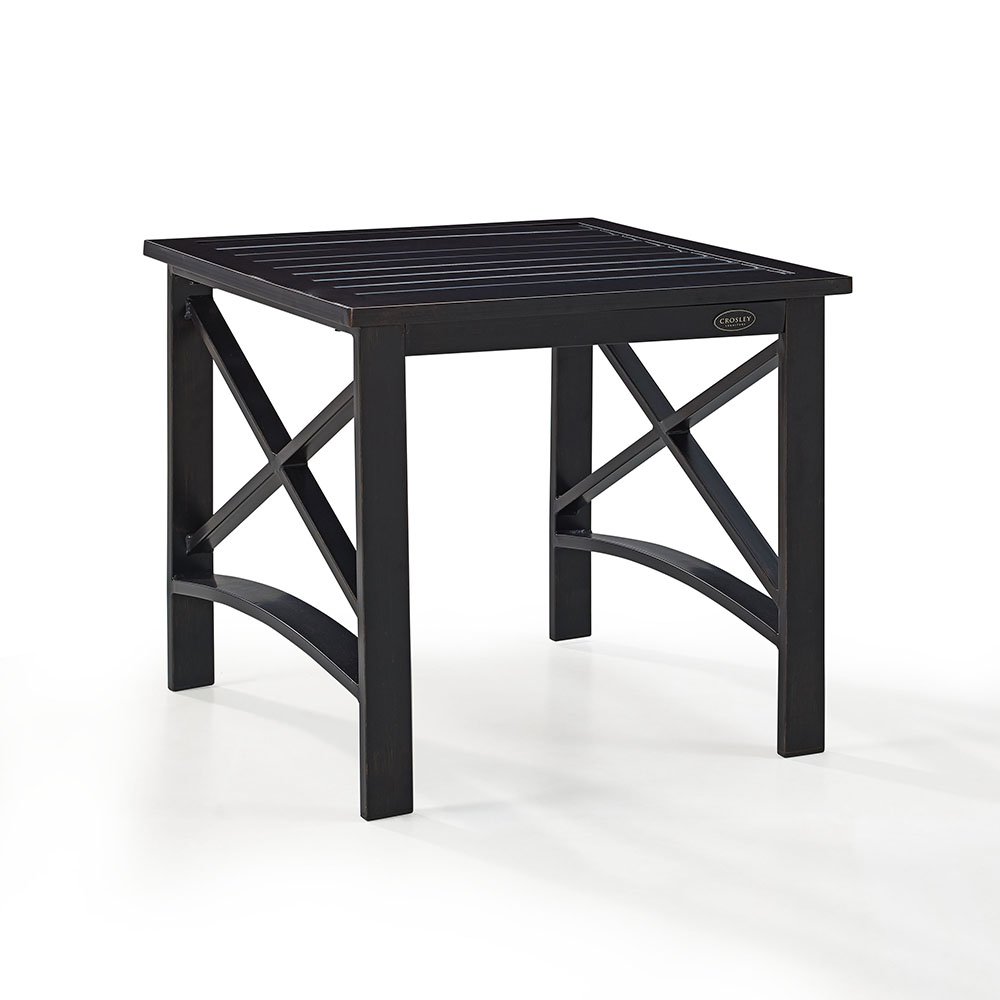Kaplan Black Patio Side Table
