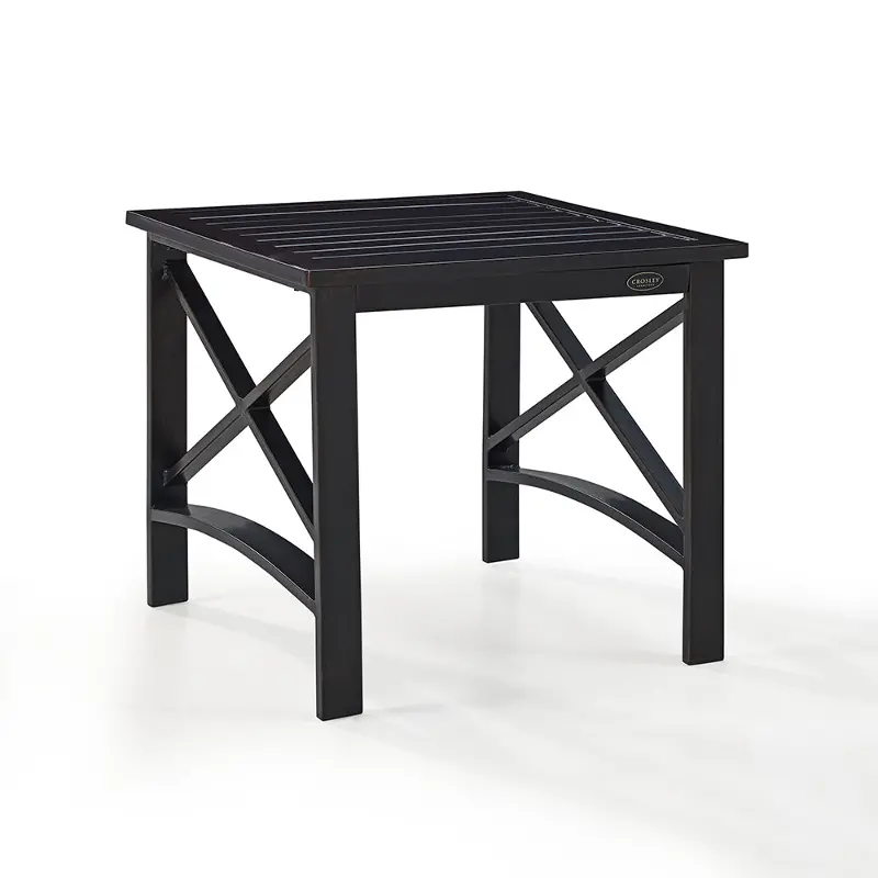 Kaplan Black Patio Side Table
