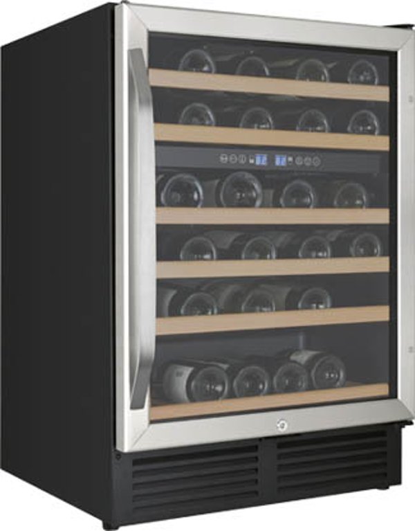 Avanti 49 Bottle Wide Built In Dual Zone Wine Chiller 24 Inch Avanti 49 Bottle Wide Built In Dual Zone Wine Chiller 24 Inch Stainless Steel And Black Rc Willey Furniture