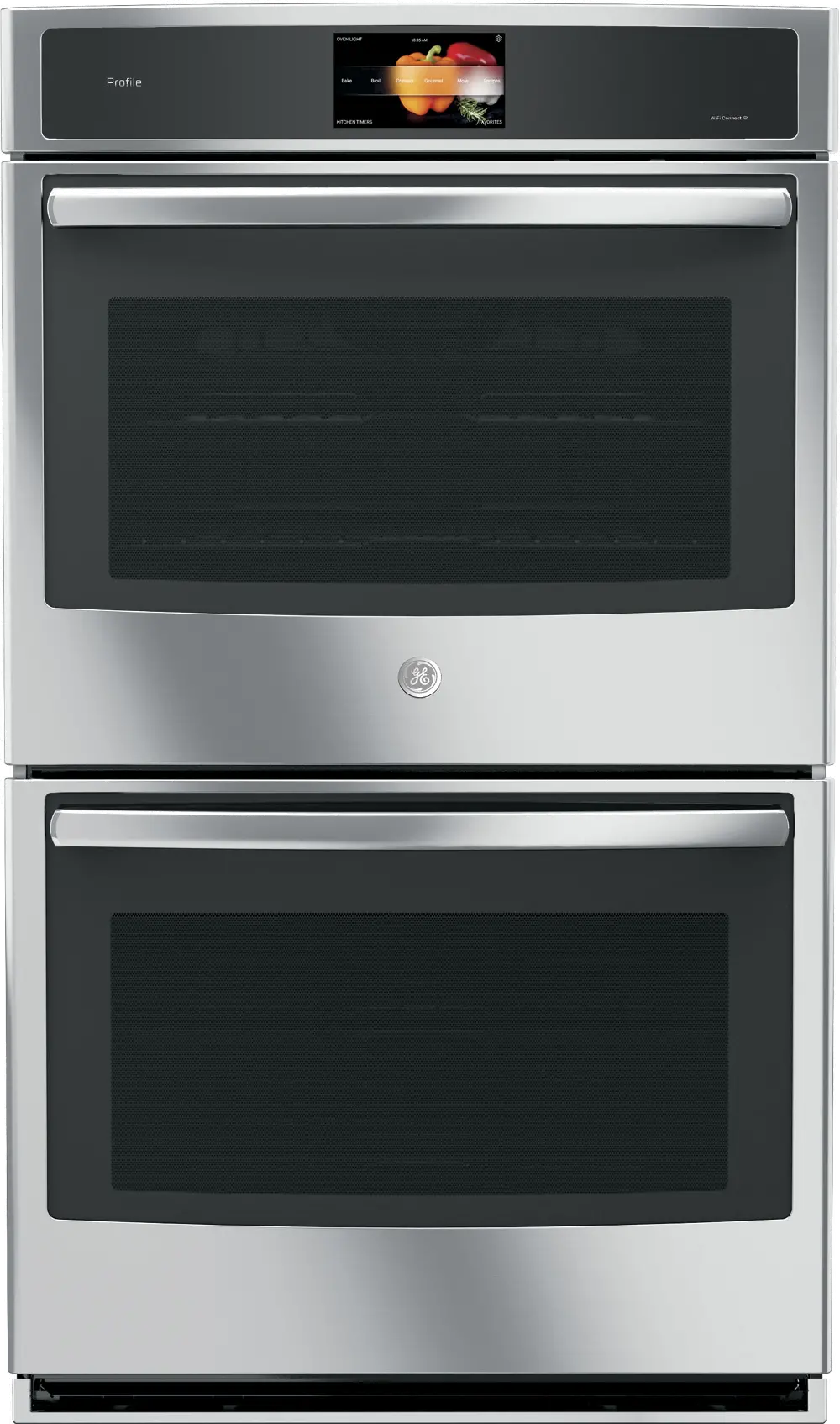 PT9551SLSS GE Profile 30 Inch Smart Double Wall Oven - 10 cu. ft. Stainless Steel-1