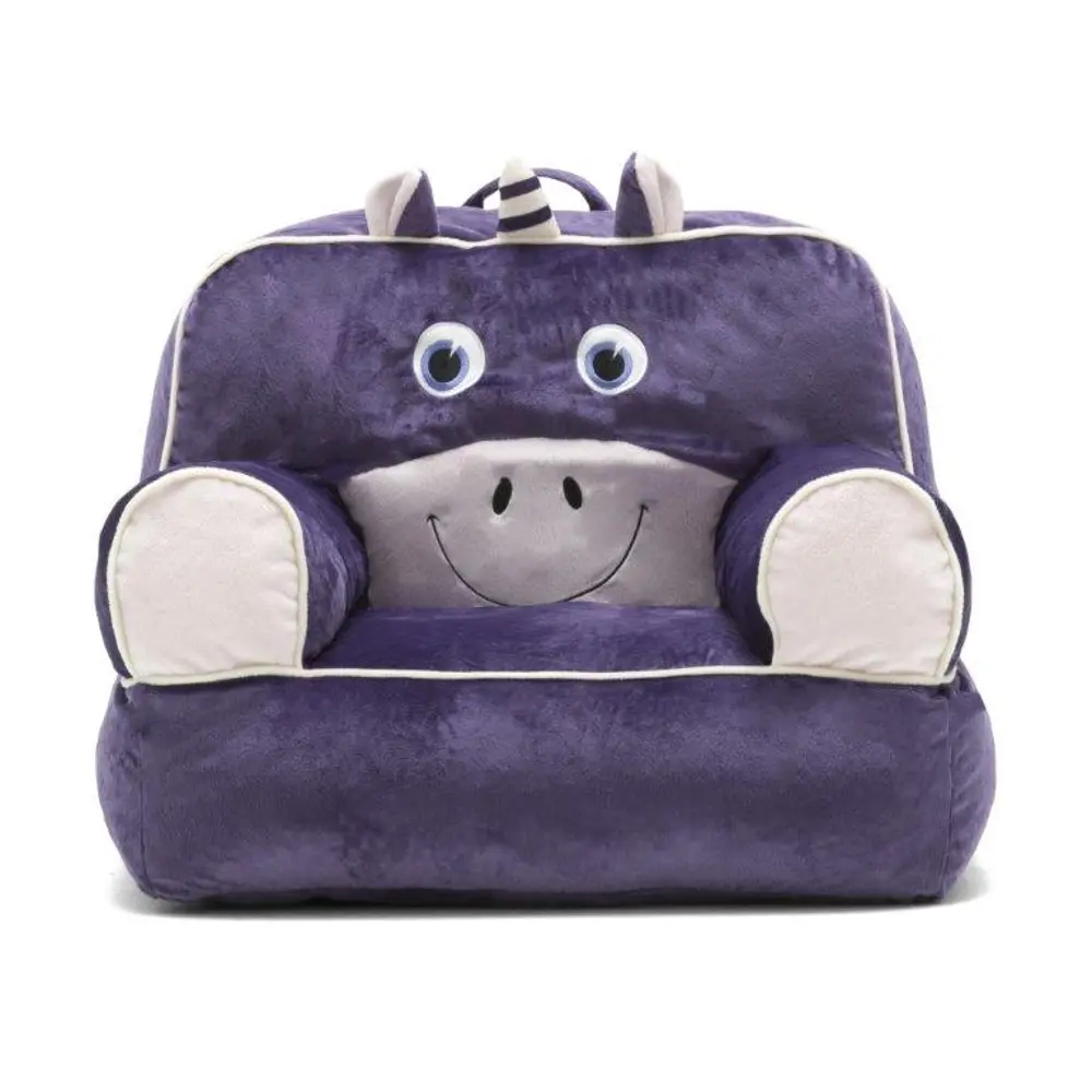 0887678/THRONECHAIR Purple Unicorn Bean Bag Throne Chair - Bagimal-1