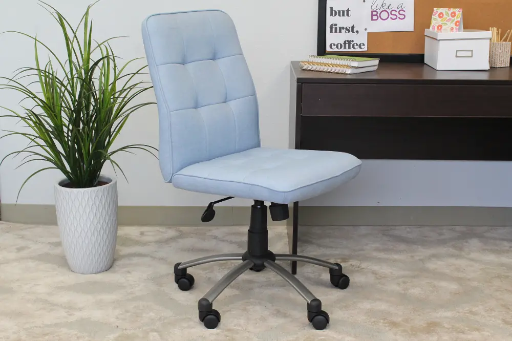 Light Blue Ergonomic Office Chair-1