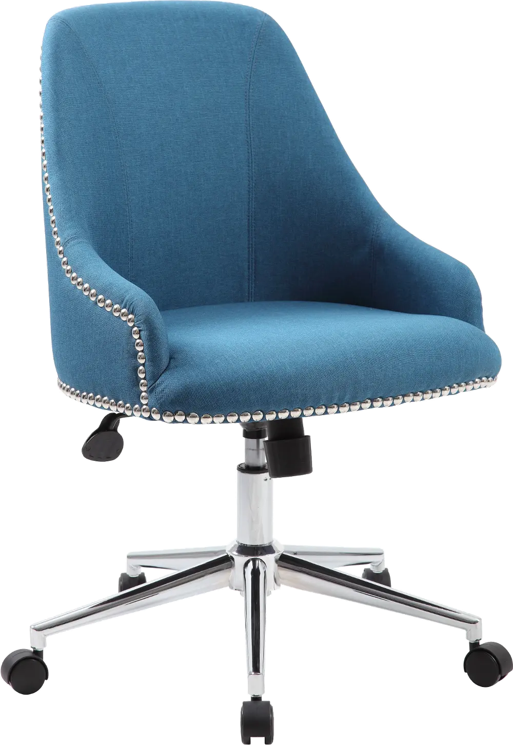 Peacock Blue Office Chair-1